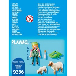 playmobil 9356 - ragazza con pecora e agnellino