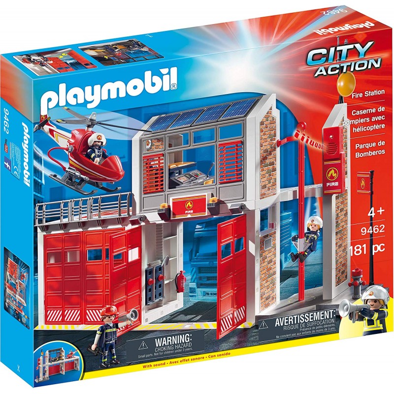 playmobil 9462 - grande centrale dei vigili del fuoco