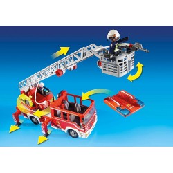 playmobil 9463 - autoscala dei vigili del fuoco
