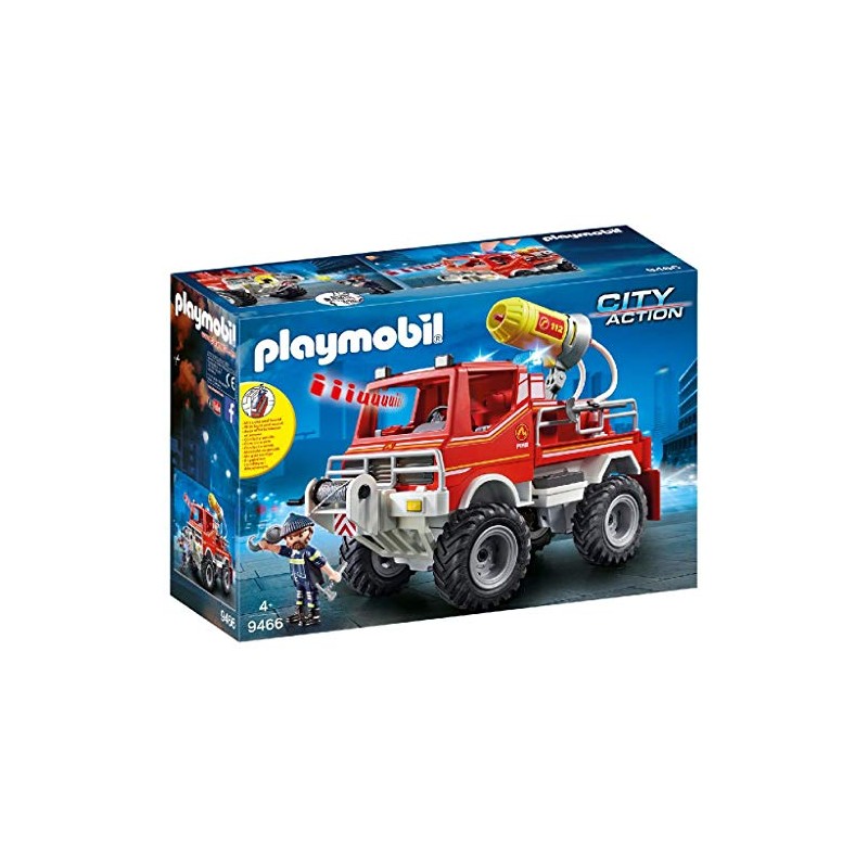 Playmobil - City Action 9466 - Camion Spara Acqua dei Vigili del Fuoco, dai 4 anni