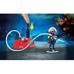 playmobil 9468 - squadra dei vigili del fuoco con pompa d acqua