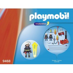 playmobil 9468 - squadra dei vigili del fuoco con pompa d acqua