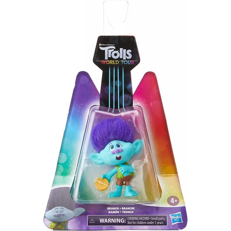 Hasbro - Trolls World Tour, Branch con Tamburo, gioco per bambini età 3+, PN00044021