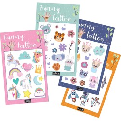 Nice Group - Creative Funny Tattoo, 1 Set a sorpresa di Tatuaggi Rimovibili per Bambini - NICE02021