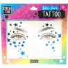 Nice Group - Star Face Tattoo, Multicolore - NICE02604