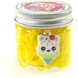 Nice Group - Elasticolor Multicolor Bands, 1 Barattolo a Sorpresa per Creare Braccialetti DIY con Elastici Colorati e Charms - N