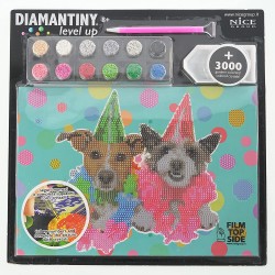 Nice Group - Diamantiny Level Up - Creative Art, Diamond Painting Kit crea il mosaico, PETS, Birthday - NICE96110