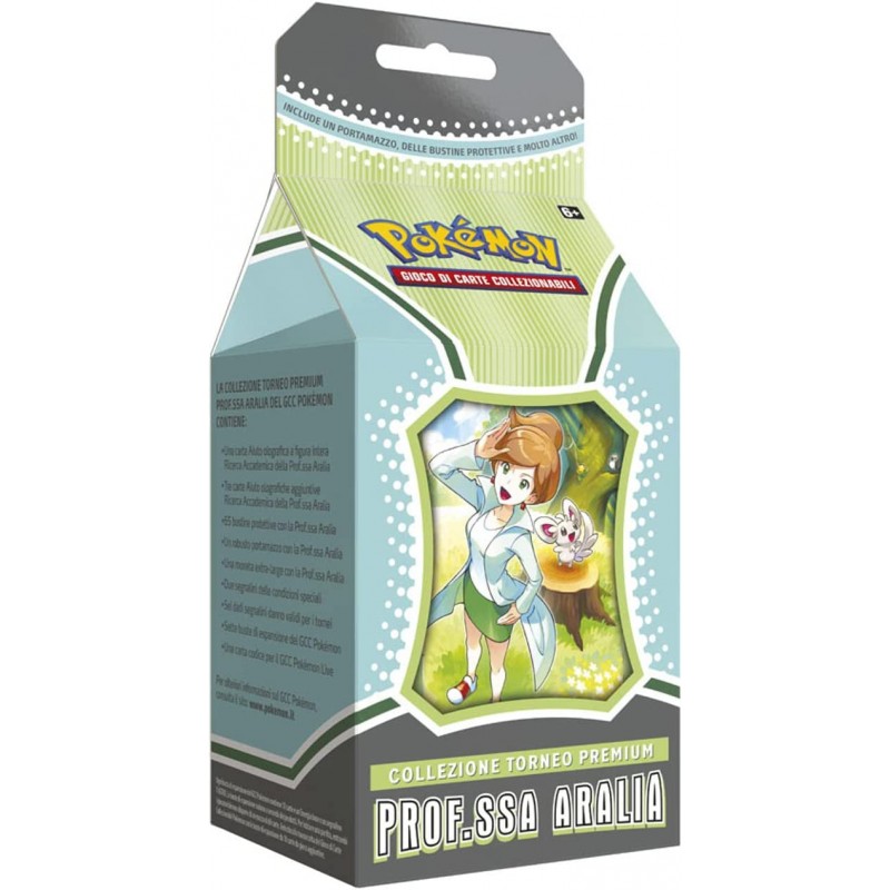 Gamevision - Pokemon Carte Torneo Premium Prof.ssa ARALIA Box - EDIZIONE 2022 in ITALIANO - PK60158