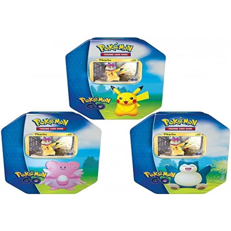 Gamevision - Pokemon Go TCG Tin da Collezione - Pikachu/Blissey/Snorlax - Versione Casuale 1 pz (ITA) - PK60256