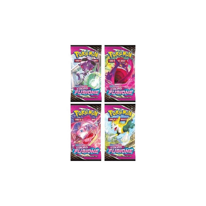 Gamevision - Pokemon, Spada e Scudo Colpo Fusione, busta 10 carte assortite. PKSS08