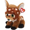 Ty Plush - Peluche Beanie Babies - Cucciolo di Cerbiatto - Buckley Marrone - Cerbiatto con occhioni dorati glitter - T90283