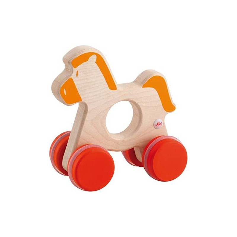 Trudi - SEVI Push e Pull Cavallo con ruote - TRU82748 Trudi - SEVI Push e Pull Cavallo con ruote - TRU82748