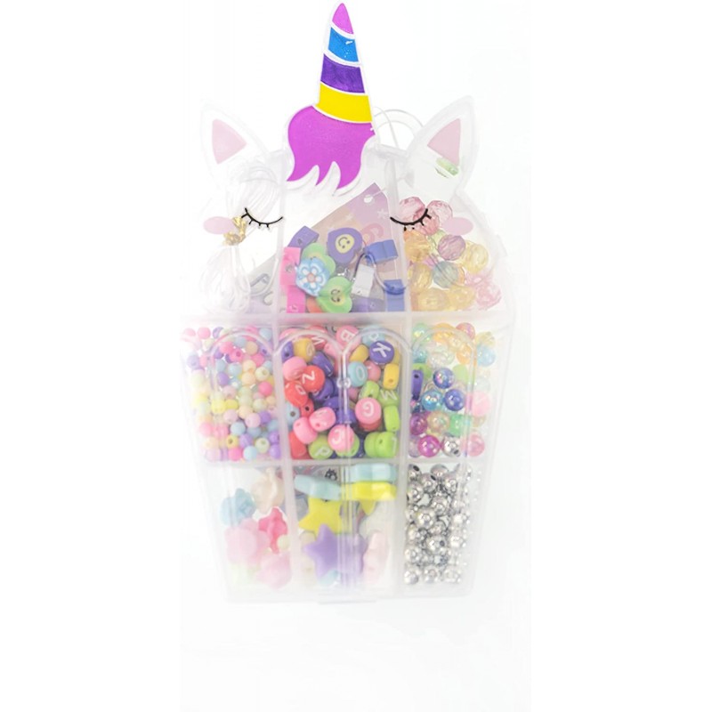 NICE - Unicorn Pocket Box 87021, 1 Kit di Perline colorate e multiformi, tema Unicorno NICE8721