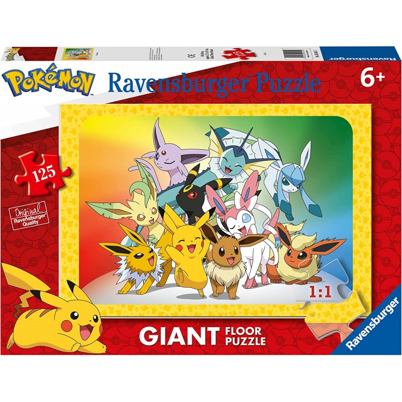 Ravensburger - Puzzle Pokemon, 125 Pezzi Giant - RAV05641.5