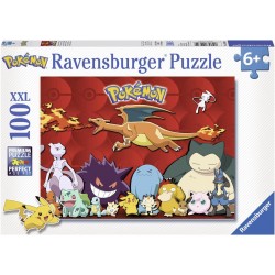 Ravensburger - Puzzle Pokemon, Puzzle 100 Pezzi XXL - RAV10934.0