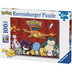 Ravensburger - Puzzle Pokemon, Puzzle 100 Pezzi XXL - RAV10934.0