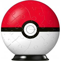 Ravensburger - 3D Puzzleball, Pokémon Pokeball Classic, 54 Pezzi - RAV11256.2