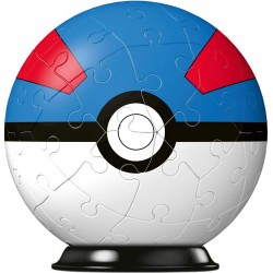 Ravensburger - 3D Puzzleball, Pokémon Superball Blu, 54 Pezzi - RAV11265.4