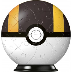 Ravensburger - 3D Puzzleball, Pokémon Hyperball Nera, 54 Pezzi - RAV11266.1