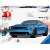 Ravensburger - 3D Puzzle Dodge Challenger SRT Hellcat Blu, 108 Pezzi - RAV11283