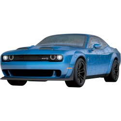 Ravensburger - 3D Puzzle Dodge Challenger SRT Hellcat Blu, 108 Pezzi - RAV11283