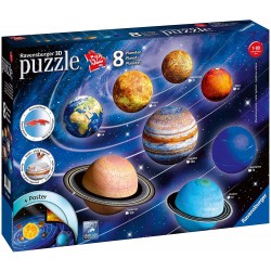 ravensburger-il sistema planetario 3d puzzleball, multicolore, 11668