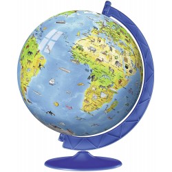 ravensburger italy- puzzle 3d globo geografico, 12340 7