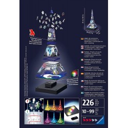 Ravensburger Puzzle 3D, Tour Eiffel Disney, con Luci LED, 216 Pezzi, 12520.3
