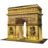 ravensburger - arco di trionfo puzzle, 3d building, night edition, 12522