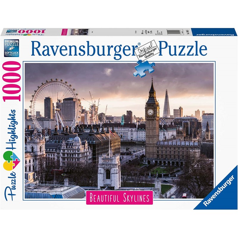 Ravensburger - Puzzle Collezione Skylines, Puzzle Città, Puzzle Londra, 1000 Pezzi - RAV14085.5