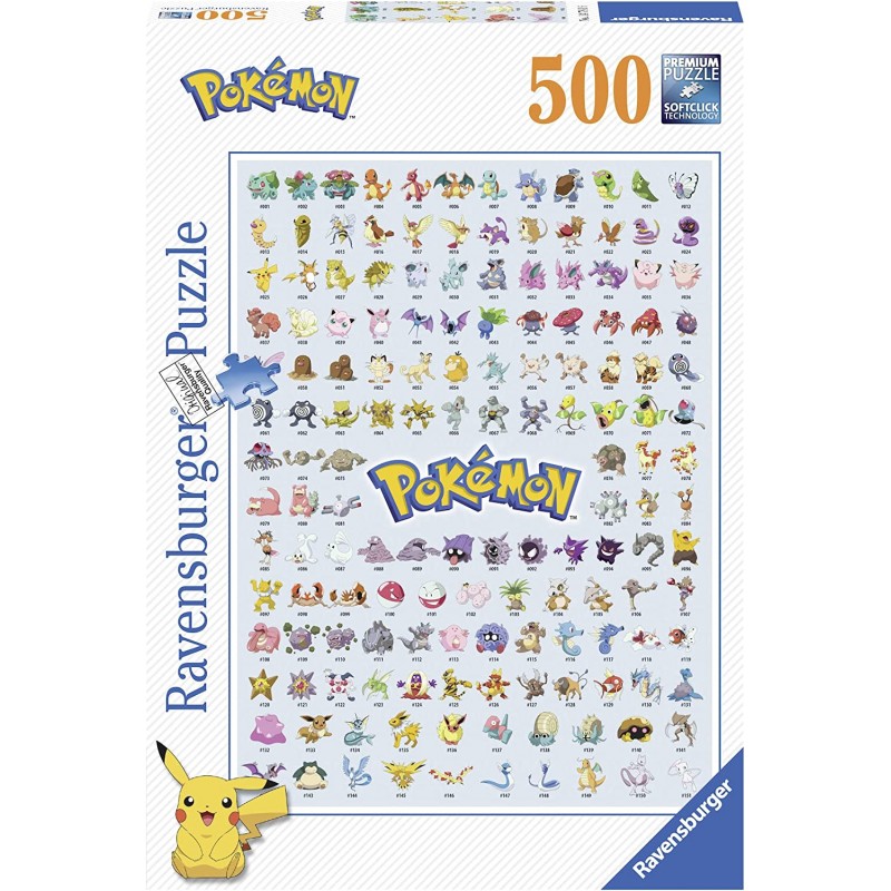 Ravensburger - Puzzle Pokémon, 500 Pezzi - RAV14781.6