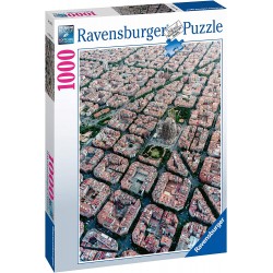 Ravensburger - Puzzle Collezione Skylines, Puzzle Città, Puzzle Barcellona vista dall alto, 1000 Pezzi - RAV15187.5