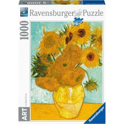 Ravensburger - Art Collezion: Vaso di girasoli, Van Gogh Puzzle, 1000 Pezzi - RAV15805.8