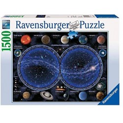 Ravensburger Puzzle Astrologia, Planisfero Celeste, Puzzle 1500 pezzi, Relax, Puzzles da Adulti, Dimensione: 80x60 cm, Stampa di