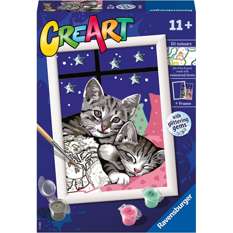 Ravensburger - CreArt Serie E, Dolci Gattini - RAV20213.3