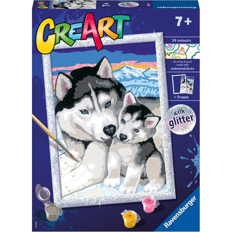 Ravensburger - CreArt Serie D, Husky - RAV20215.7