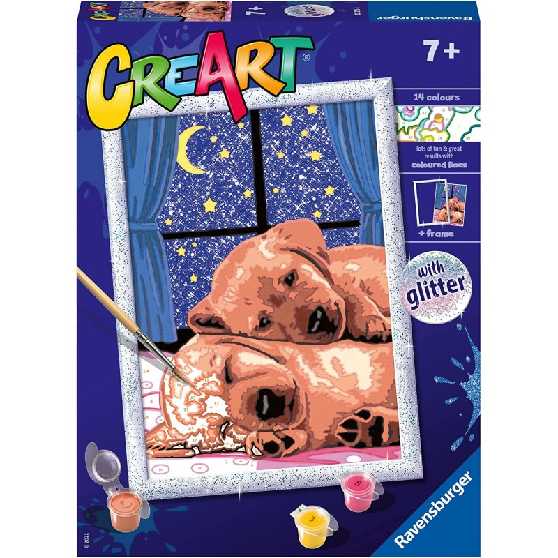 Ravensburger - CreArt Serie D, Coppia di Cagnolini - RAV20216.4