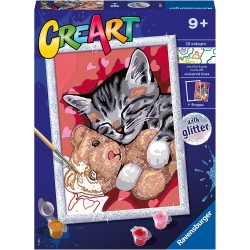 Ravensburger - CreArt Serie D, Gattino e il suo Orsetto - RAV20266.9