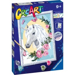 Ravensburger - CreArt Serie D, Ritratto di Unicorno - RAV20268.3