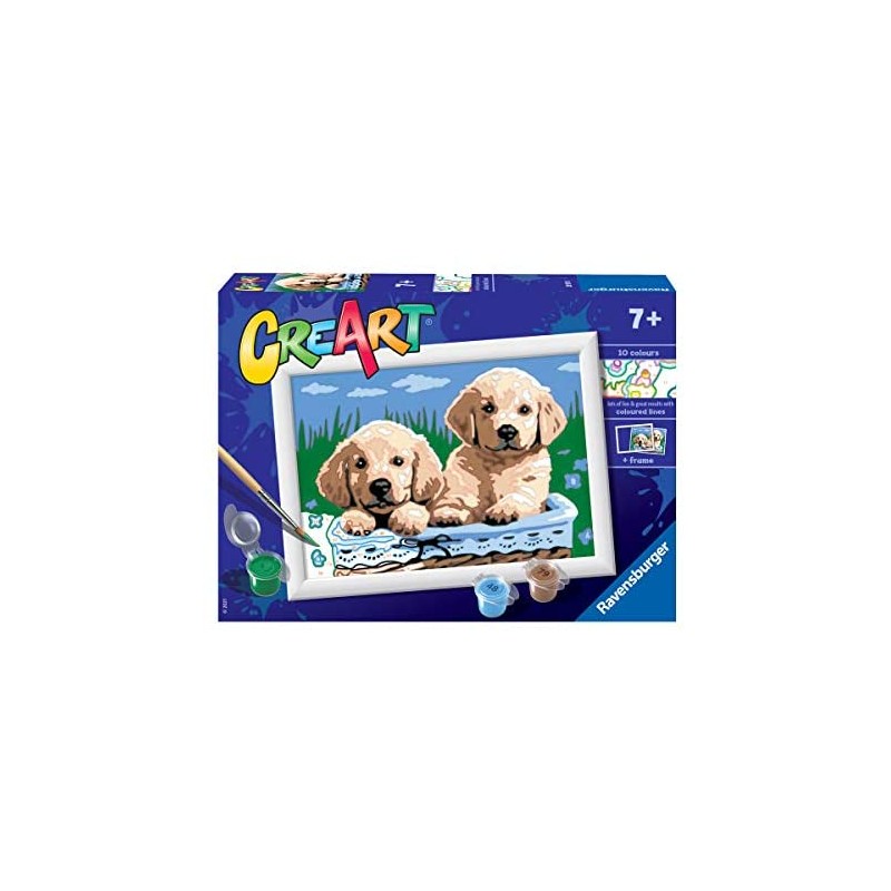 Ravensburger Serie E - Cani Retriever, Dipingere con i Numeri, Gioco Creativo per Bambine e Bambini, Età Raccomandata 7+ 28931 8