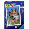 Ravensburger28935 6 CreArt, Gattino e Farfalla, Dipingere con i Numeri, Gioco Creativo per Bambine e Bambini Raccomandata 9+