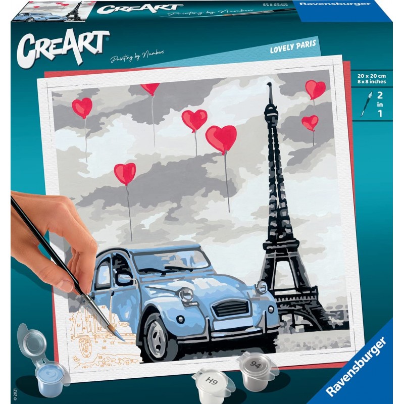 Ravensburger - CreArt Serie Trend Quadrati, Parigi - RAV28996.7