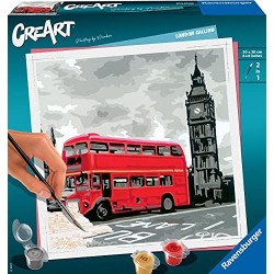 Ravensburger CreArt, Dipingere con i Numeri Adulto, Londra, Hobby Creativi Adulti, Painting by Numbers, 289974