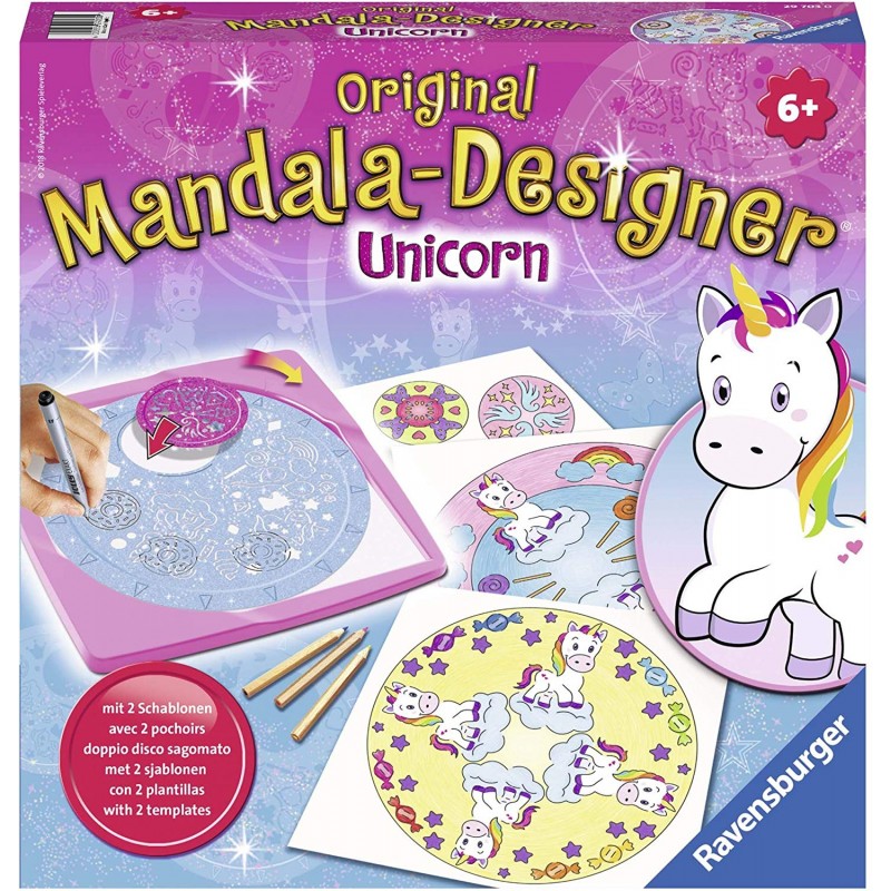 Ravensburger Italy- Mandala Designer Unicorno Gioco Creativo, 29703