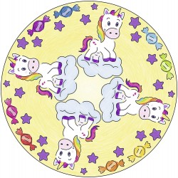 Ravensburger Italy- Mandala Designer Unicorno Gioco Creativo, 29703