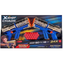 ZURU - fucile X-Shot - Chaos - Meteor Dorata 2-Pack, POS210093