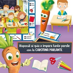 Lisciani Giochi Penna Parlante Carotina Va a Scuola Gioco Educativo Prescolari, Multicolore, 85583