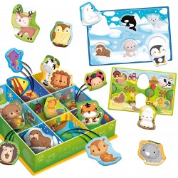 Lisciani Giochi - Montessori Baby Bacheca Happy Animals, Colore, 92772