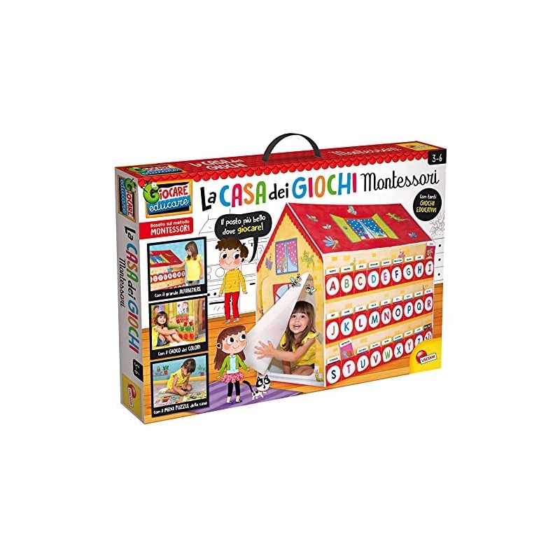 Lisciani Giochi- Montessori La Mia Casa dei Giochi Educativi, Multicolore, 88782