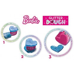 Lisciani Giochi - Barbie Glitter Dough Multipack 5 Vasetti, 88850